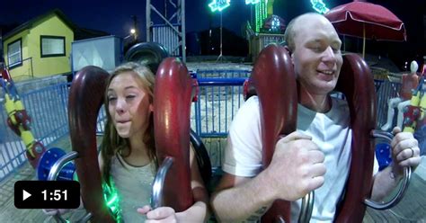 orgasm on slingshot|Hot girl orgasms due to slingshot ride!